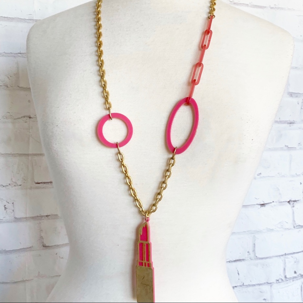 Vintage nOir Lipstick necklace